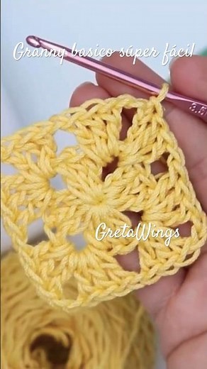 Super basic and easy granny stitch with us @GretaWingsPlus #granny #crochet #crocheting
