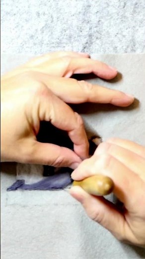 How to needle felt a Landscape - Cottage and Stone wall #paintwithwool