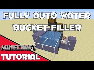 How to make AUTOMATIC WATER BUCKET filler | Minecraft 1.19