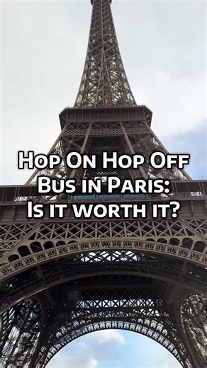 Seeing Paris from the top deck hits different ✨ The iconic double-decker buses are an easy way to cover a lot of ground (see all the big sites!) while getting your bearings. 🥰 Pro tip: Use it as transportation and sightseeing, then hop off when something catches your eye! You can get 1 or multiple day passes, and combine tickets with a Seine cruise 🚢, which everyone should take! ⚓️ 📌Follow for honest Paris travel tips & save this reel for later 🇫🇷✈️ #paris #paristips #traveltips #visitparis