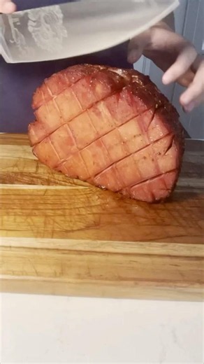 Brown sugar honey glazed smoked ham