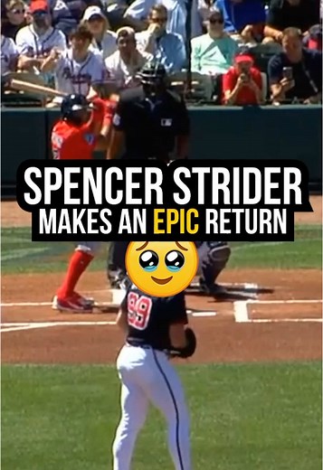 Spencer Strider's return after almost a full year: 8 up, 8 down, 6 strikeouts. 👏 #pitching #pitchingninja #mlb
