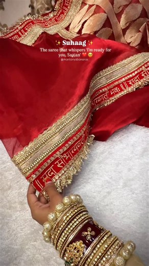 10K views · 564 reactions | ✨ Suhaag Saree – For the Bride Who Glows...
