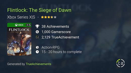 Flintlock: The Siege of Dawn Achievements