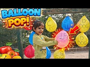 A for Apple to K for Kite 🍎🪁 | Alphabet Balloon Pop Game for Kids | Learn ABC with Fun