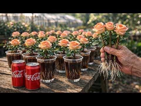 How To Propagate Roses Using Coca-Cola! Simple, Fast, And Surprisingly Effective!