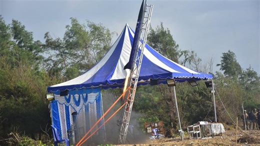 Watch: India launches its first reusable hybrid rocket 'RHUMI-1'