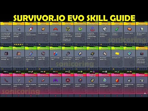 Survivor.io Evo Skill Guide