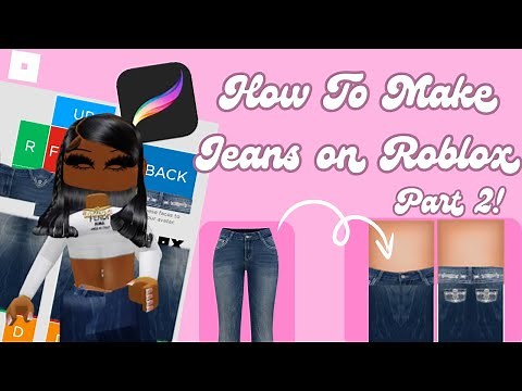 How To Make Jeans On Roblox | Procreate | Photo-bashing | For beginners