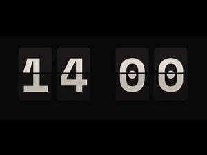 14 Minute Flip Clock Timer – Countdown Timer (GENTLE ALARM / NO MUSIC / MINIMAL)