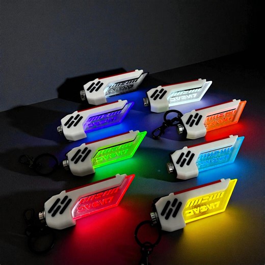 Kyber Glass ID - Keychain, Fidget Toy, Initiative Token - Glowing LED - Multiple Saber Colors - Etsy