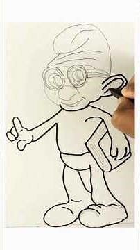 How to Draw Brainy Smurf | Easy Cartoon Sketch I