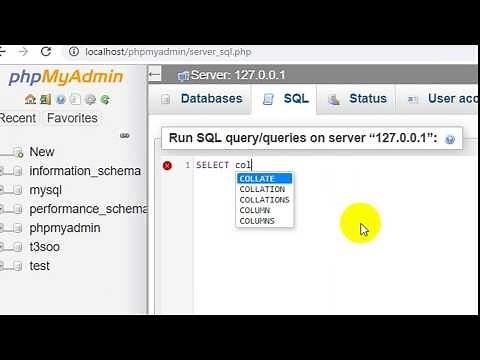 How to Show the Collation of your Connection in PHPmyAdmin
