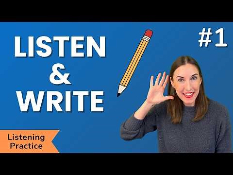 Aphasia Listening & Writing Practice: 1 | Free Speech Therapy Exercises | Stroke, TBI, Brain Tumor