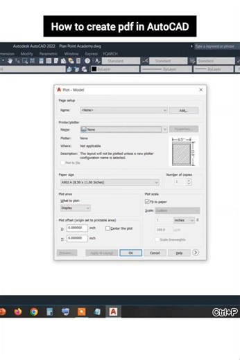 How to create pdf in autocad ✨ #shorts #autocad #cadtutorial