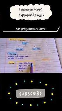 sas programming for beginners . #sas notes 📒