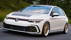 VW GTI BBS Concept Gives Golf A Retro Revamp With Gold Wheels
