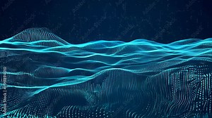 code binary background blue data waves seascape visualization abstract ocean sea splash wave binary abstract glowing information matrix background blue digital copy space bit black background byte