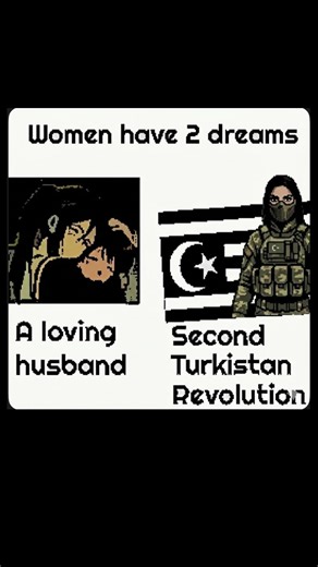 Women have 2 dreams: Turkistan Revolution #turk #türkkızı #women #dreams #cartoon