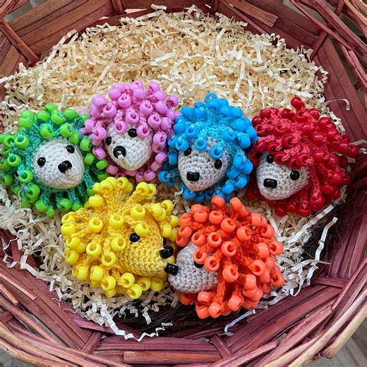 Baby Hedgehog Crochet Pattern - Sensory Fidget Toy With Beads for Fine Motor Skills English - Etsy UK