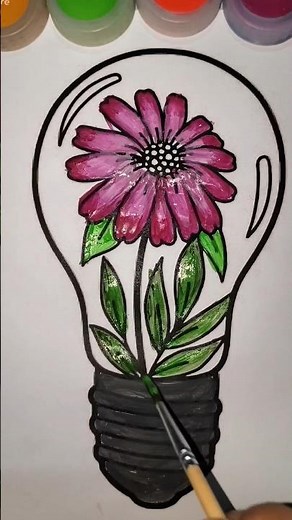 How to color beautiful flower🏵️#art#drawing#cute#colors#painting#shorts#trending#creative#satisfying