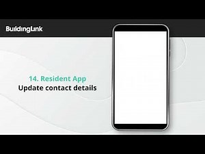 【Tutorial】Resident App - Update contact details | BuildingLink Asia Pacific
