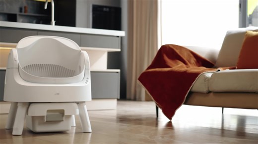 video, PetPivot Autoscooper 11 Open-Top Self-Cleaning Cat Litter Box，Odor-Free Waste Disposal inc...