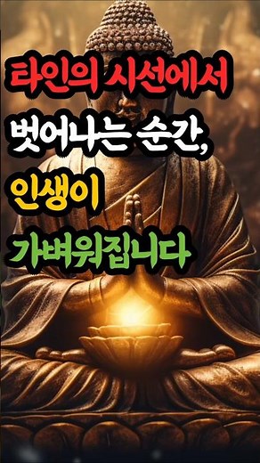 타인의 시선에서 벗어나는 순간, 인생이 가벼워집니다 #부처님말씀#불교명언#마음#행복#지혜#인생조언#석가모니#불교가르침#자기수행#철학#불교방송#마음공부#불교명상