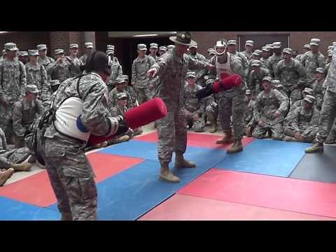 Army Basic Training pugil-stick training