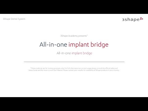 (Korean) 3Shape Dental System - All in one implant bridge