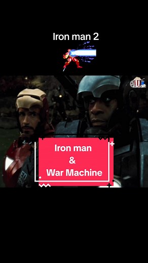 Iron Man and War Machine Battle in Iron Man 2