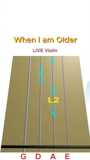 WHEN I AM OLDER ⛄ — Frozen II | LIVE Violin Short