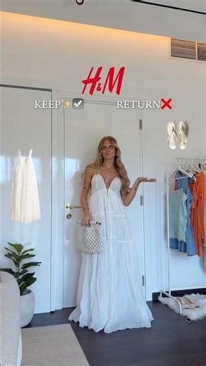 H&M TRY ON HAUL ✨🩵 vacation edition!!🐬 I’m in love with all the dresses!