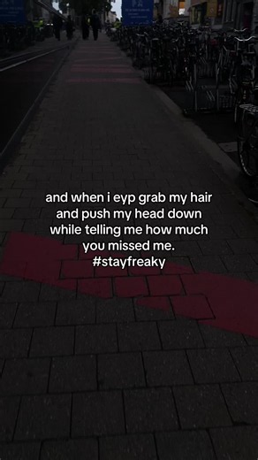 grab my hair and push my head down meaning