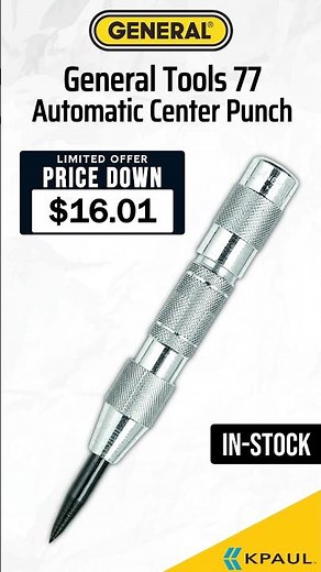 In Stock | General Tools 77 Automatic Center Punch | Authorized Distributor | KPaul-Veteran Owned
