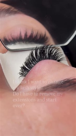 LBLA Eyelash Extensions Products & Eyelash Extension Training on Instagram: "“Never be afraid to tell your artist when you want to switch things up with your lashes!! Preference varies by artist, but personally I don’t require a removal and new set when changing your lash style. Here is the ONE RULE though… Do not judge the new style off of the first fill. When transitioning lash styles you need 2-3 fills to fully change the shape especially if it is a dramatic change. I do my best to blend the 