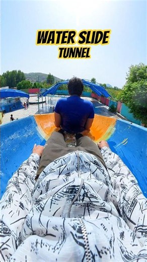 WATER SLIDE CHASE! 💦 Chasing My Friend Down the Tunnel #WaterSlide #POV #Chase #Parkour