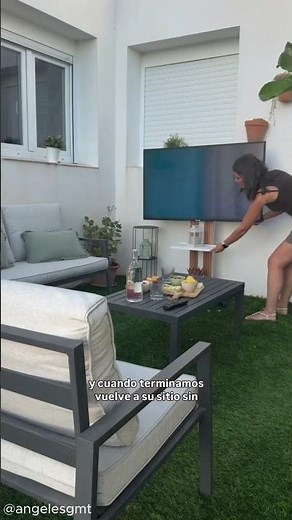 Summer Outdoor Cinema! FITUEYES ZEN Series Mobile TV Stand Setup