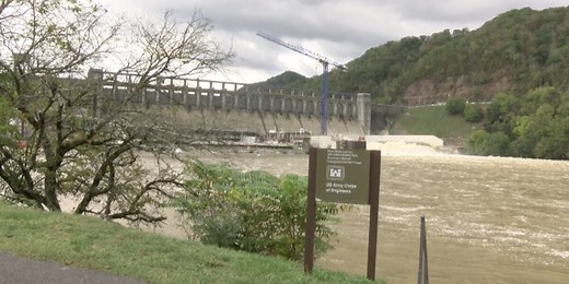 Hurricane Helene's impact on the Bluestone Dam