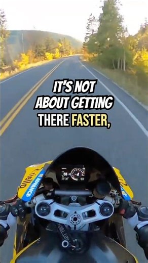It’s Not Always About Getting There Faster #motorcyclelife #motivational