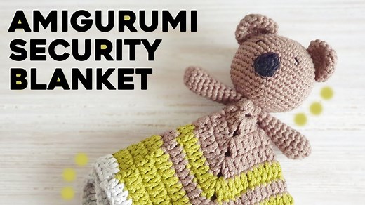 How to Crochet a Baby Security Blanket (Lovey) – Amigurumi Koala Step-by-Step Tutorial