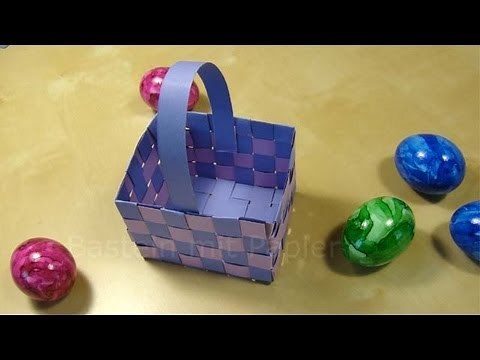 How to Make a cute Paper Easter Basket