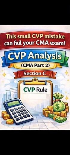 CMA Part 2 CVP Analysis – 3 Rules to Avoid Mistakes #cmausa #uscma #cmaexamtips