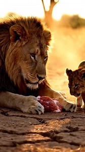 A king's heart beats for his cub. 🦁💛 #lionpride #beastmode #natgeo #lioncub #animalreels #viralanimals #lioness #naturevideo #bigcats #wildreels #savannahvibes #wildlifephotography #wildlife #naturelovers #viralreels #lions #safari #africanwildlife #roar #animalsofinstagram #wildanimals #wildlifereels | Refill Reels