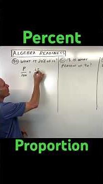 Percent Proportion (How to Use)