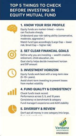 Top 5 things to check before investing in an Equity Mutual Fund