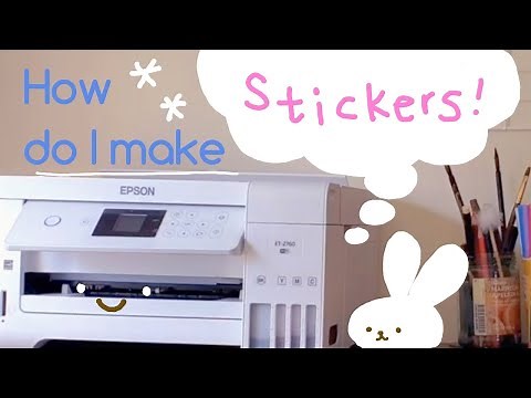 Studio Vlog 03. How I Make Stickers Without Cricut | Epson Ecotank Inkjet Printer Unboxing