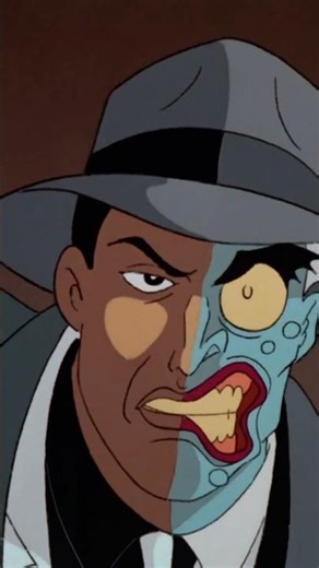 Two-Face's Battle Between Tragedy and Hope⚖️ #batmantheanimatedseries #twoface