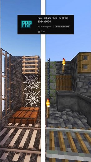 Minecraft realistic texture pack, glowing ores #minecraft #resourcepacks #texturepack