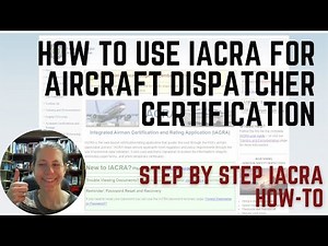 Using IACRA for Aircraft Dispatcher FAA Application: How to before your practical dispatch exam!